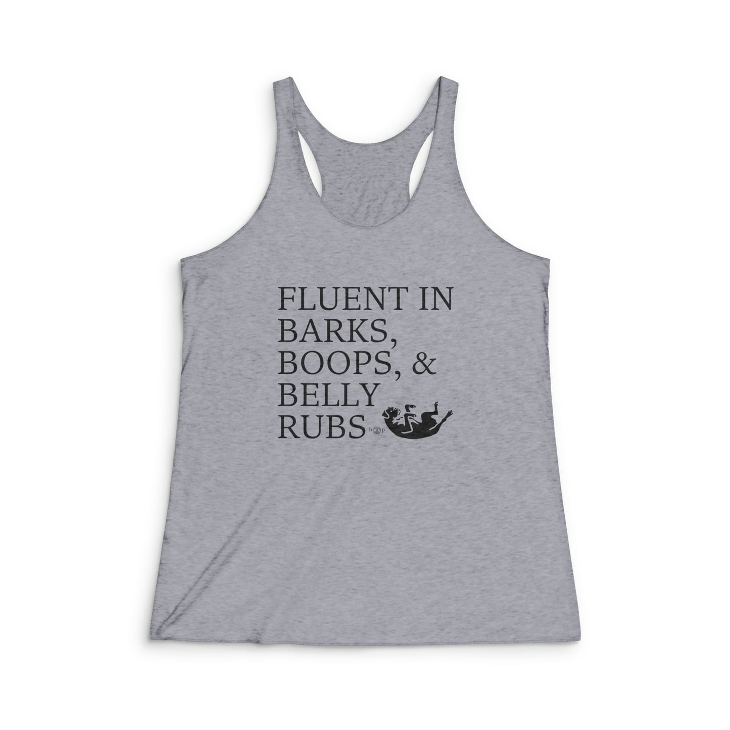 Trilingual - Women's Tri-Blend Racerback Tank