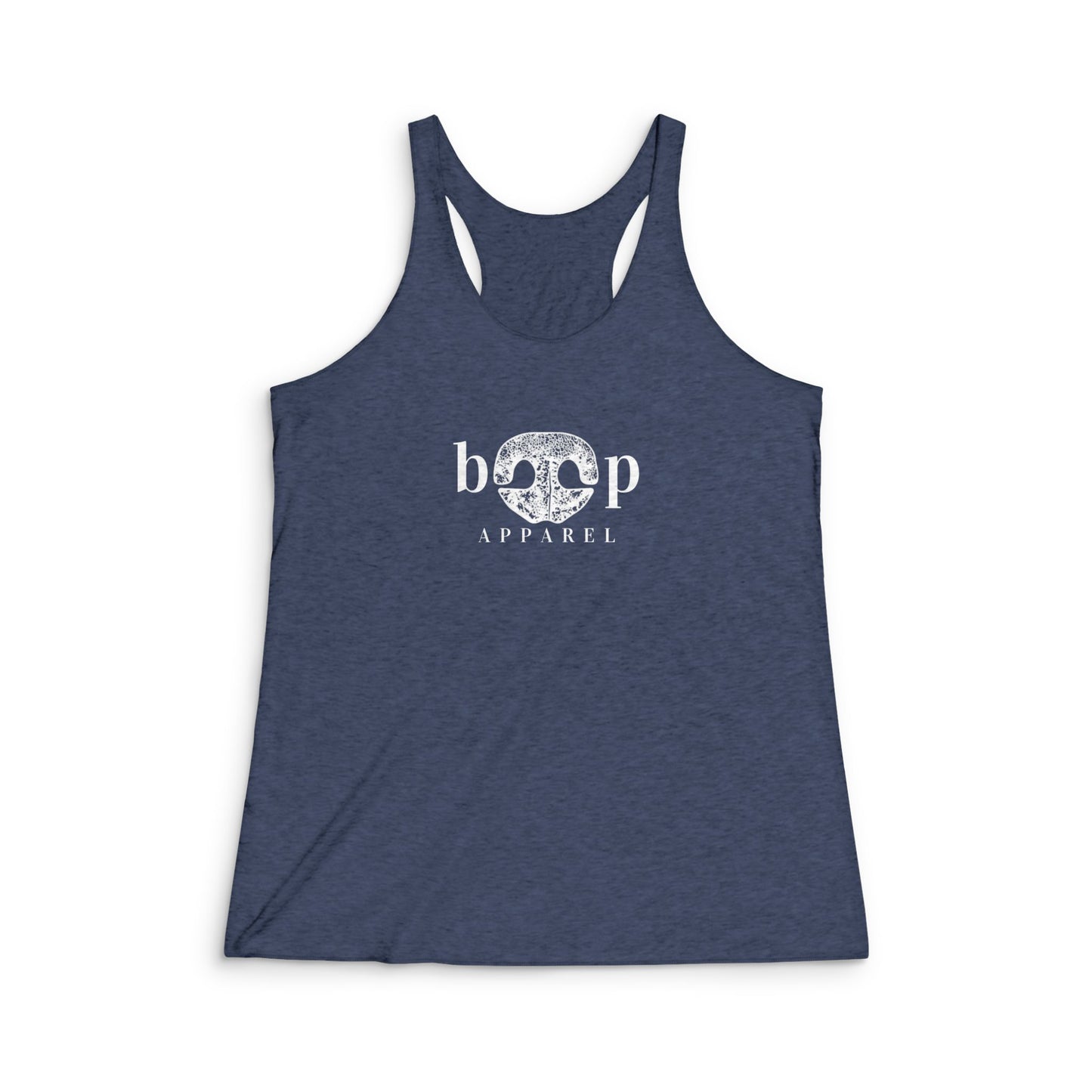 Boop Apparel Logo - Women's Tri-Blend Racerback Tank