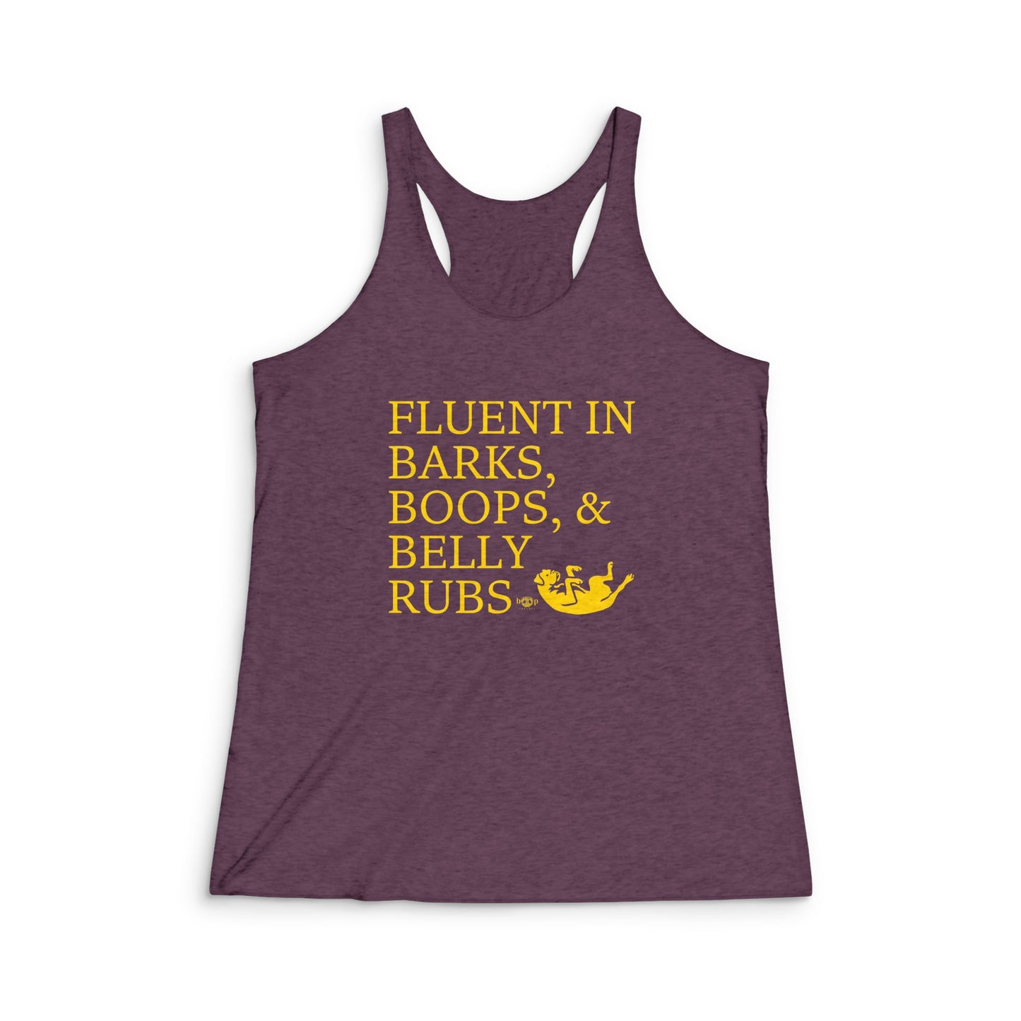Trilingual - Women's Tri-Blend Racerback Tank