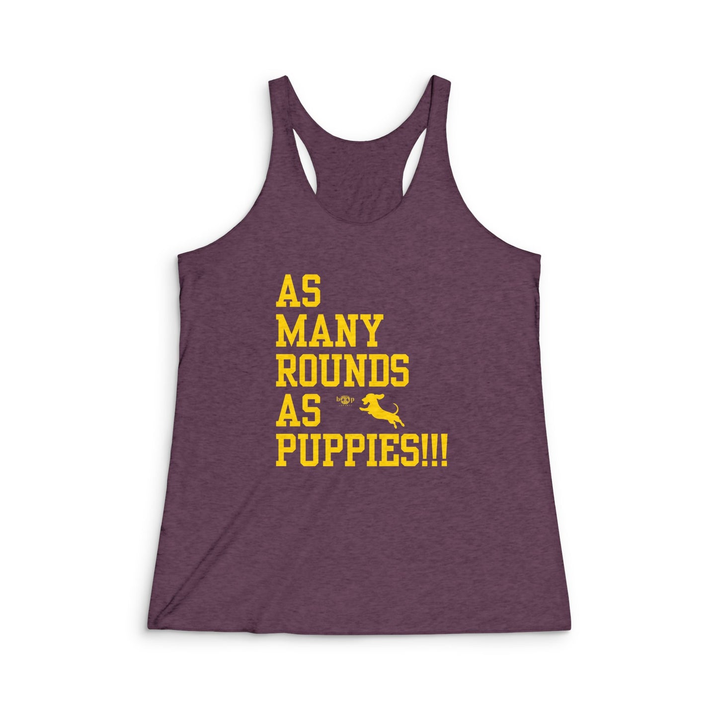 AMRAPuppies - Women's Tri-Blend Racerback Tank