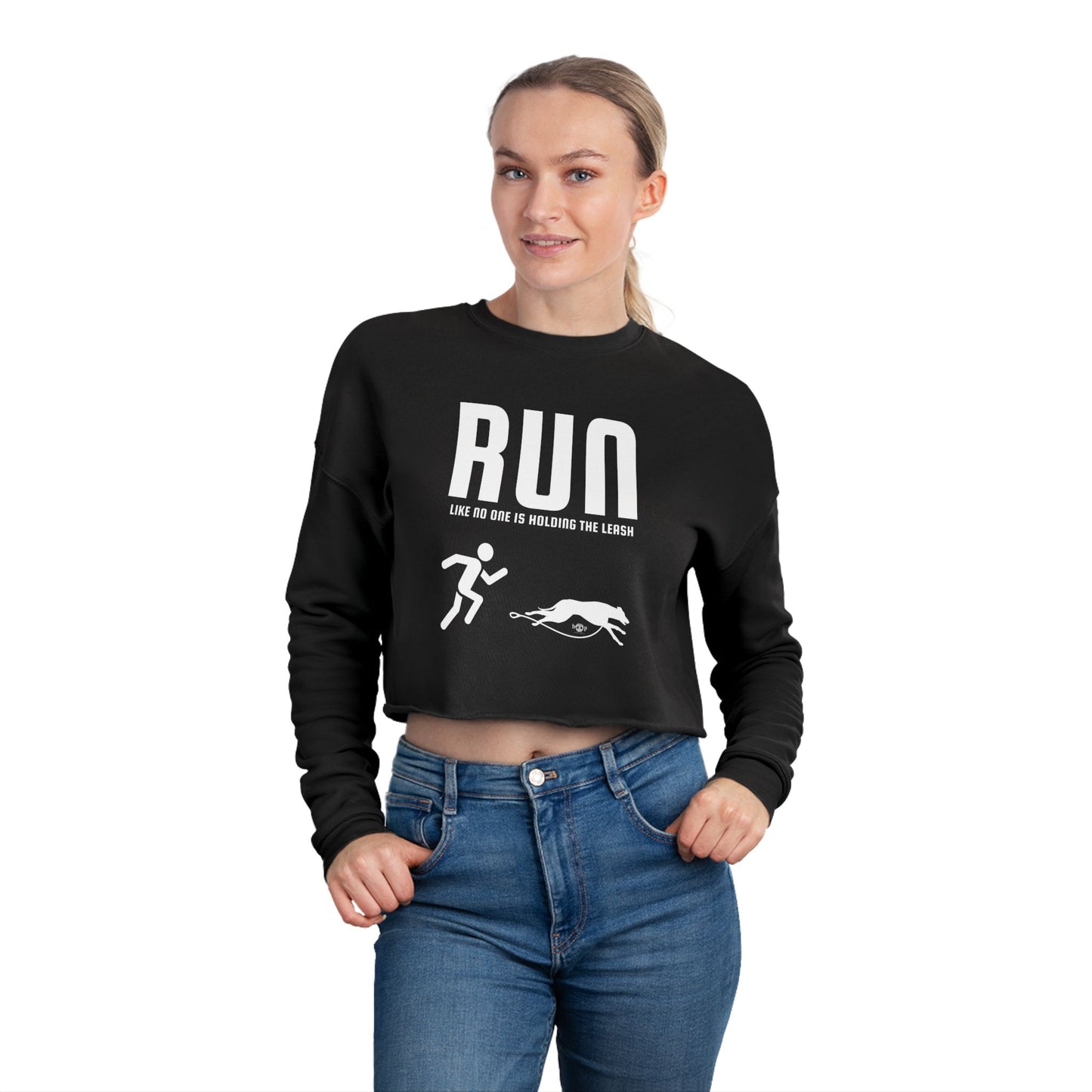 Run Unleashed - Women's Cropped Sweatshirt