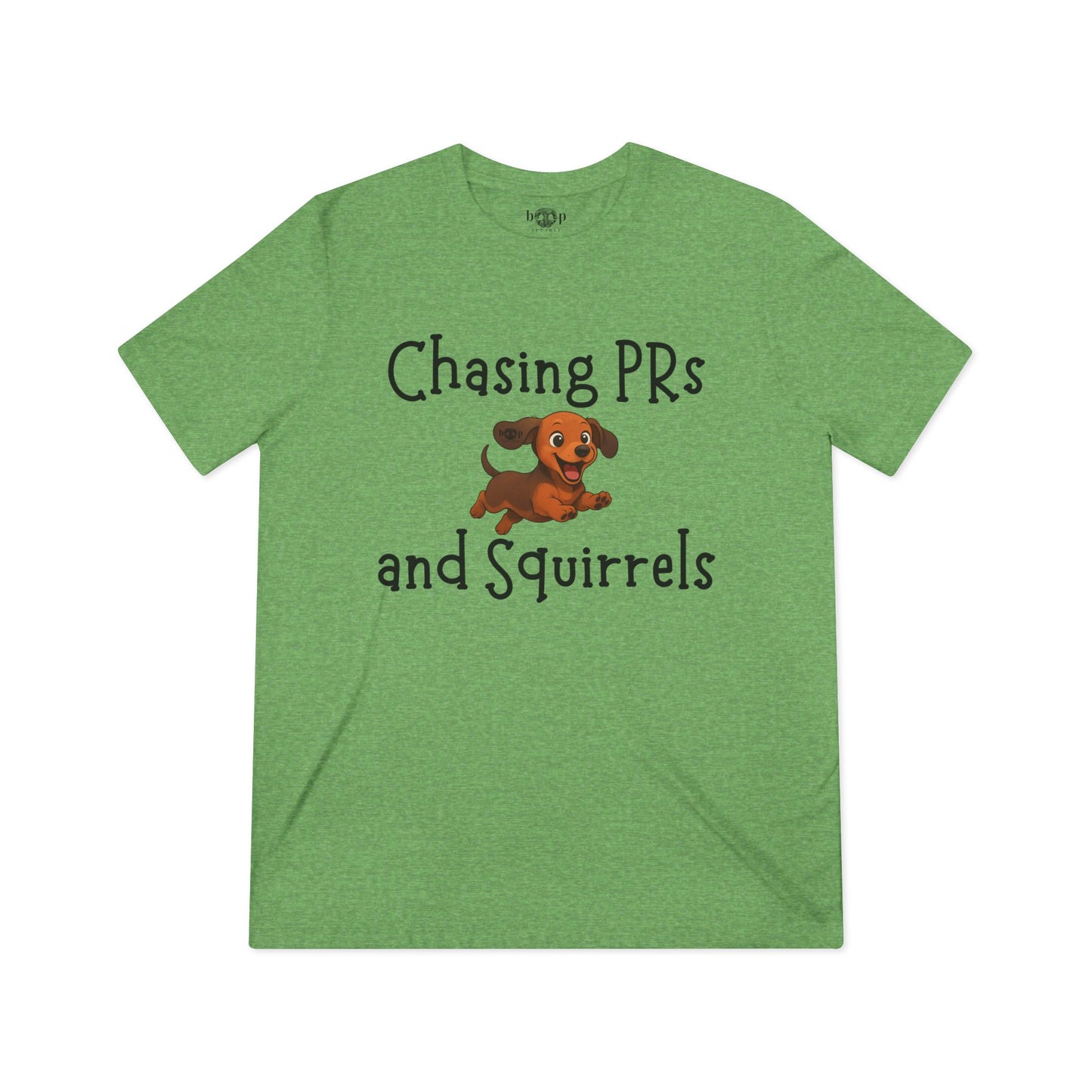 Chasing PRs and Squirrels - Unisex Triblend Tee