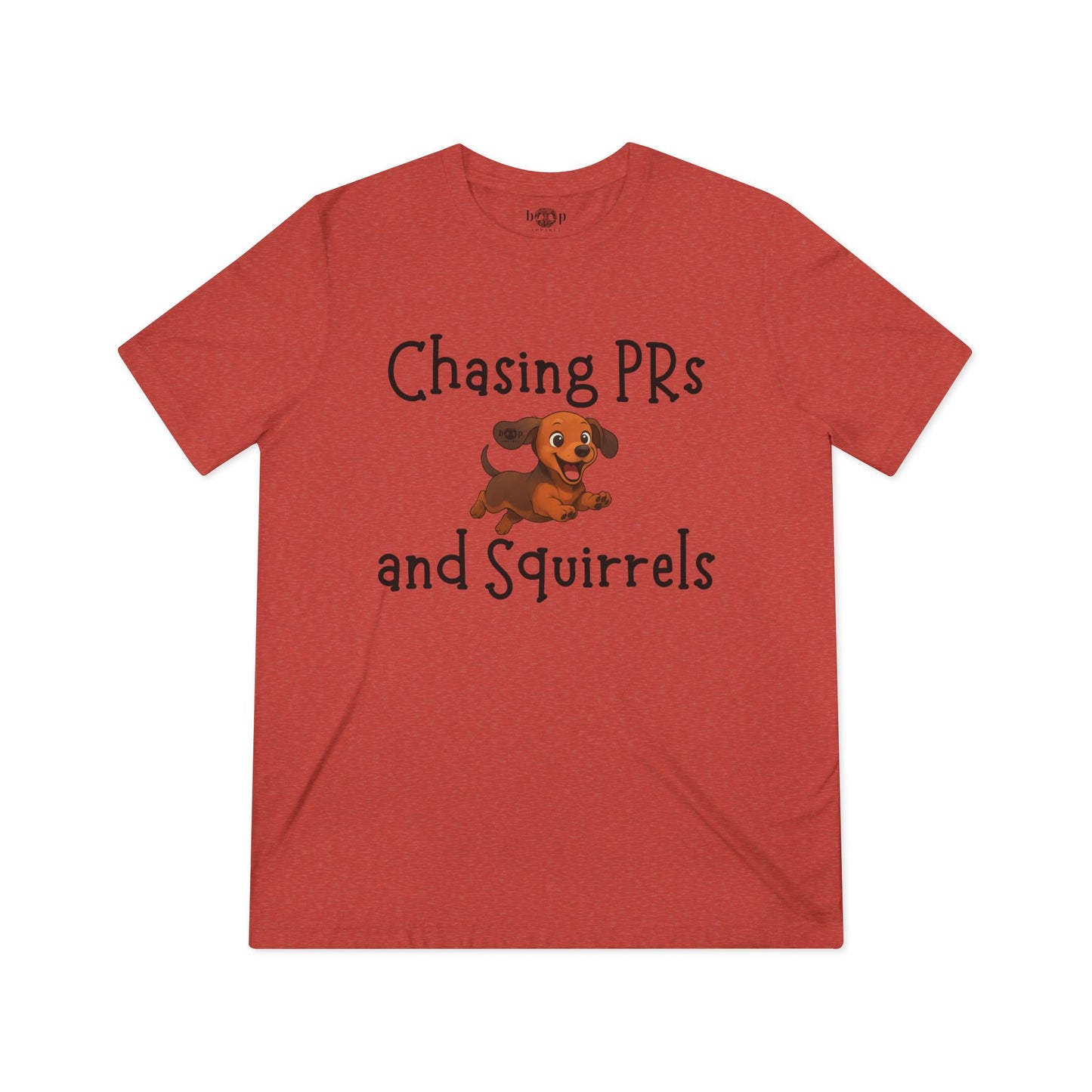 Chasing PRs and Squirrels - Unisex Triblend Tee