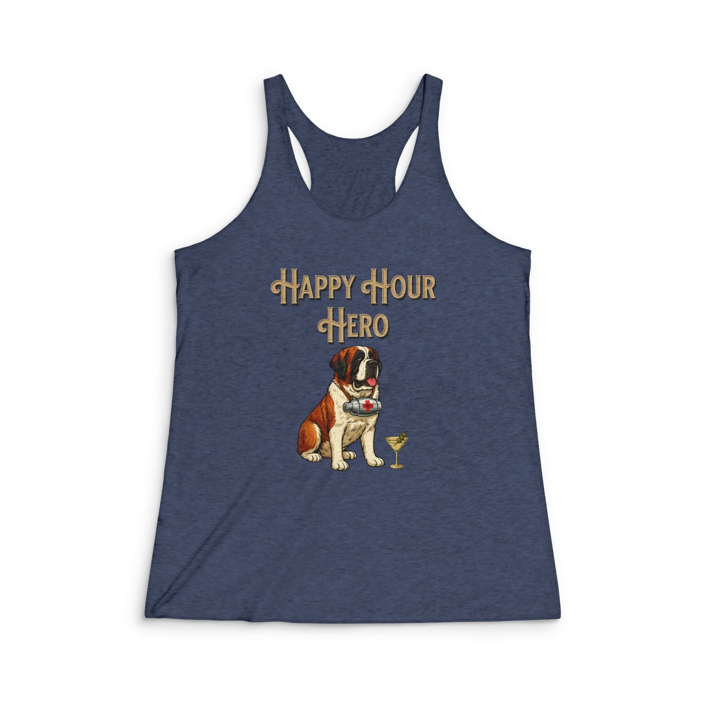 Happy Hour Hero - Women's Tri-Blend Racerback Tank