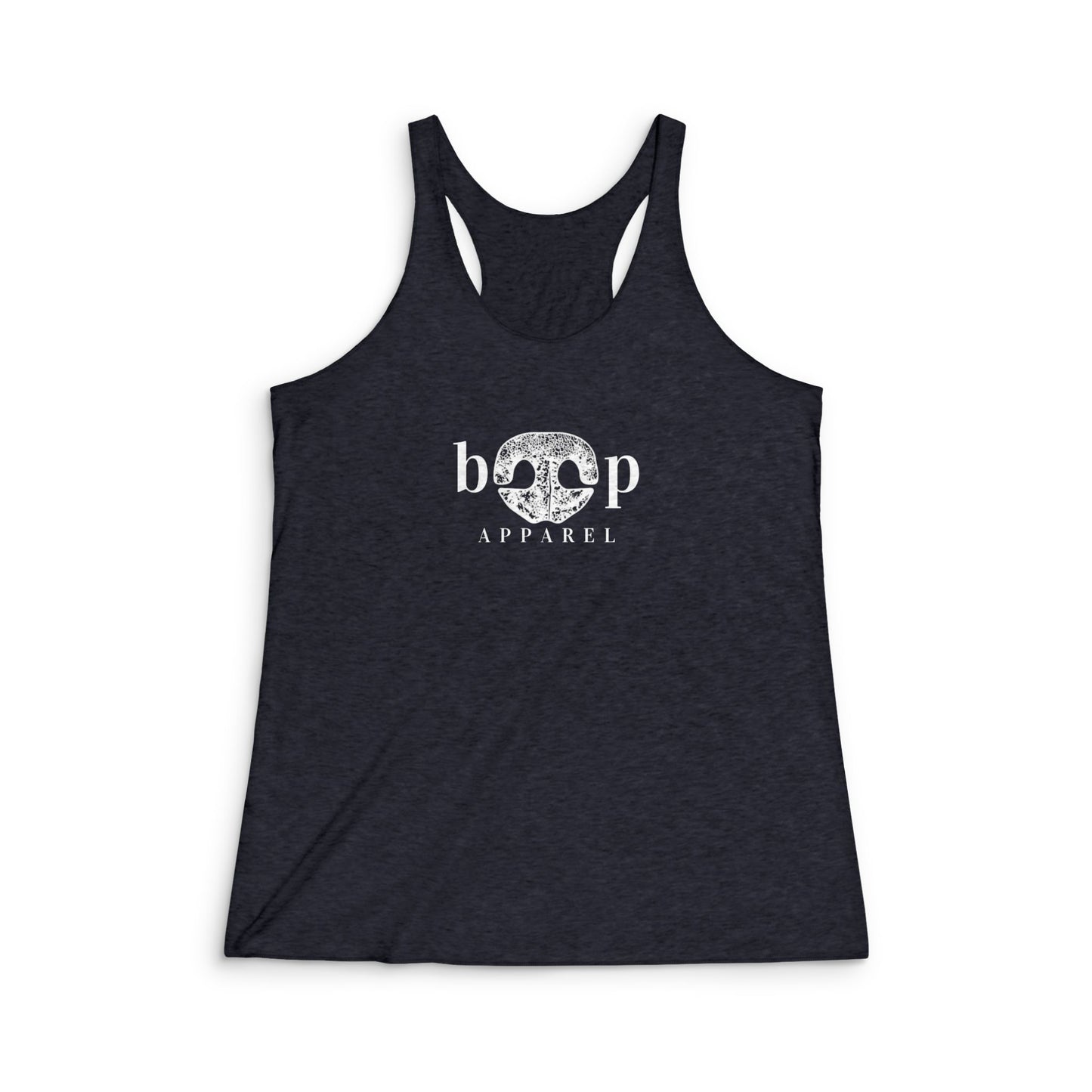 Boop Apparel Logo - Women's Tri-Blend Racerback Tank