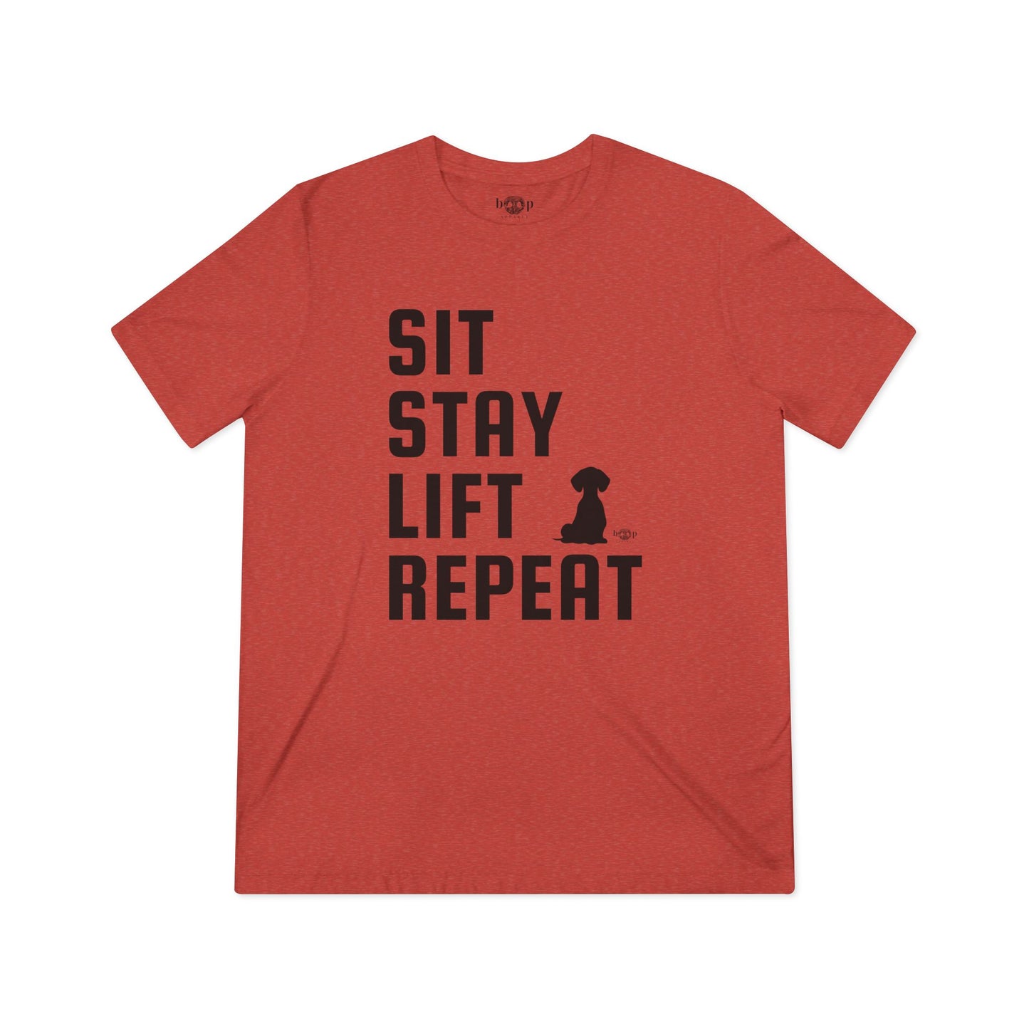 Sit, Stay, Lift, Repeat - Unisex Triblend Tee