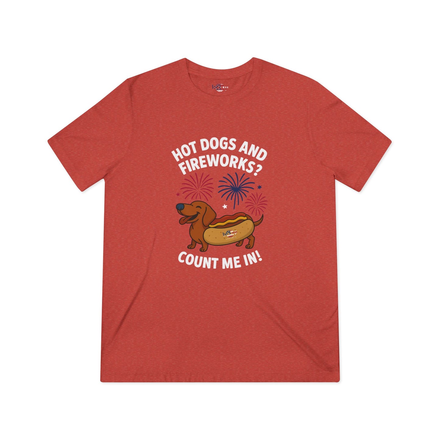 Hot Dogs and Fireworks - Unisex Triblend Tee