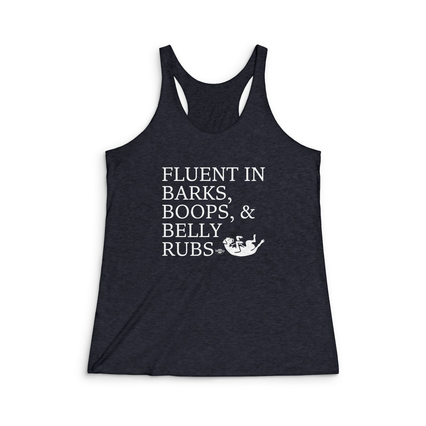 Trilingual - Women's Tri-Blend Racerback Tank