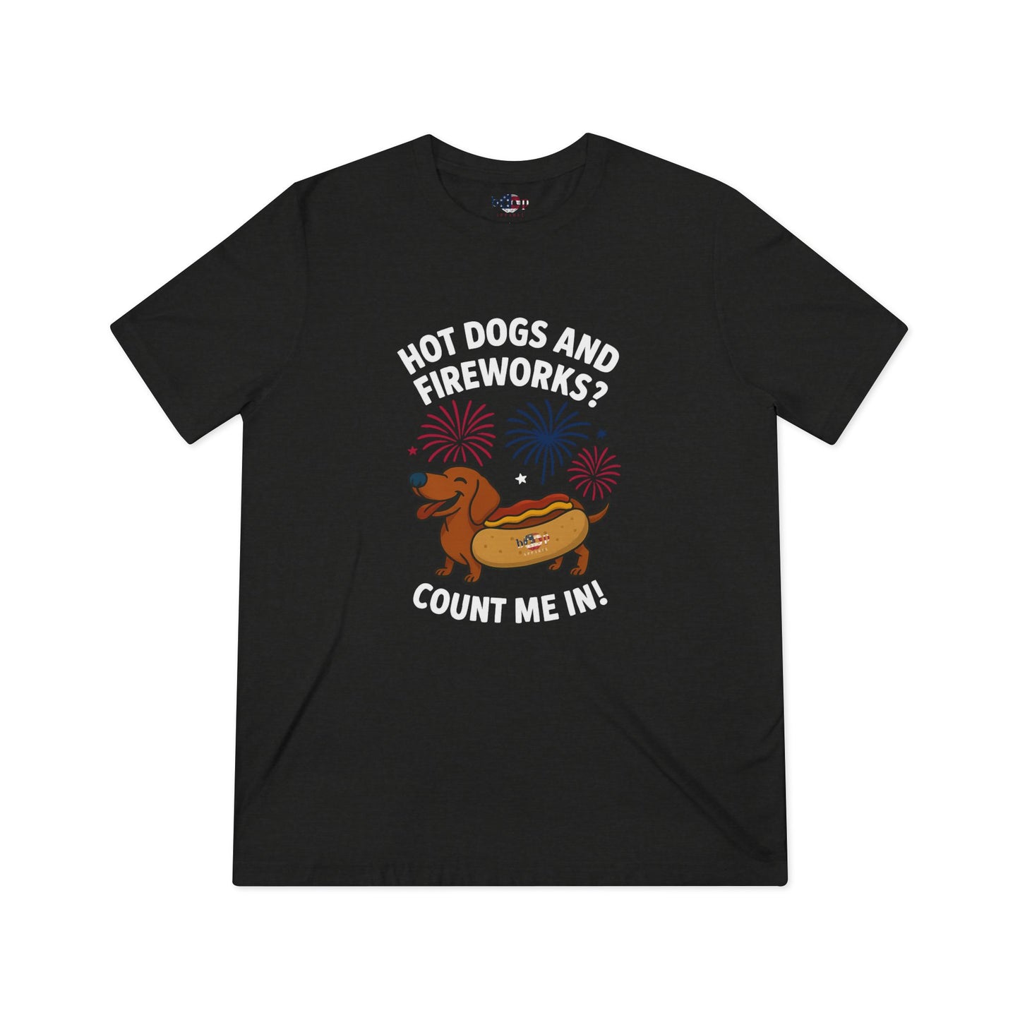Hot Dogs and Fireworks - Unisex Triblend Tee