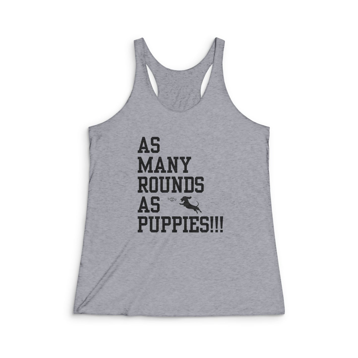 AMRAPuppies - Women's Tri-Blend Racerback Tank