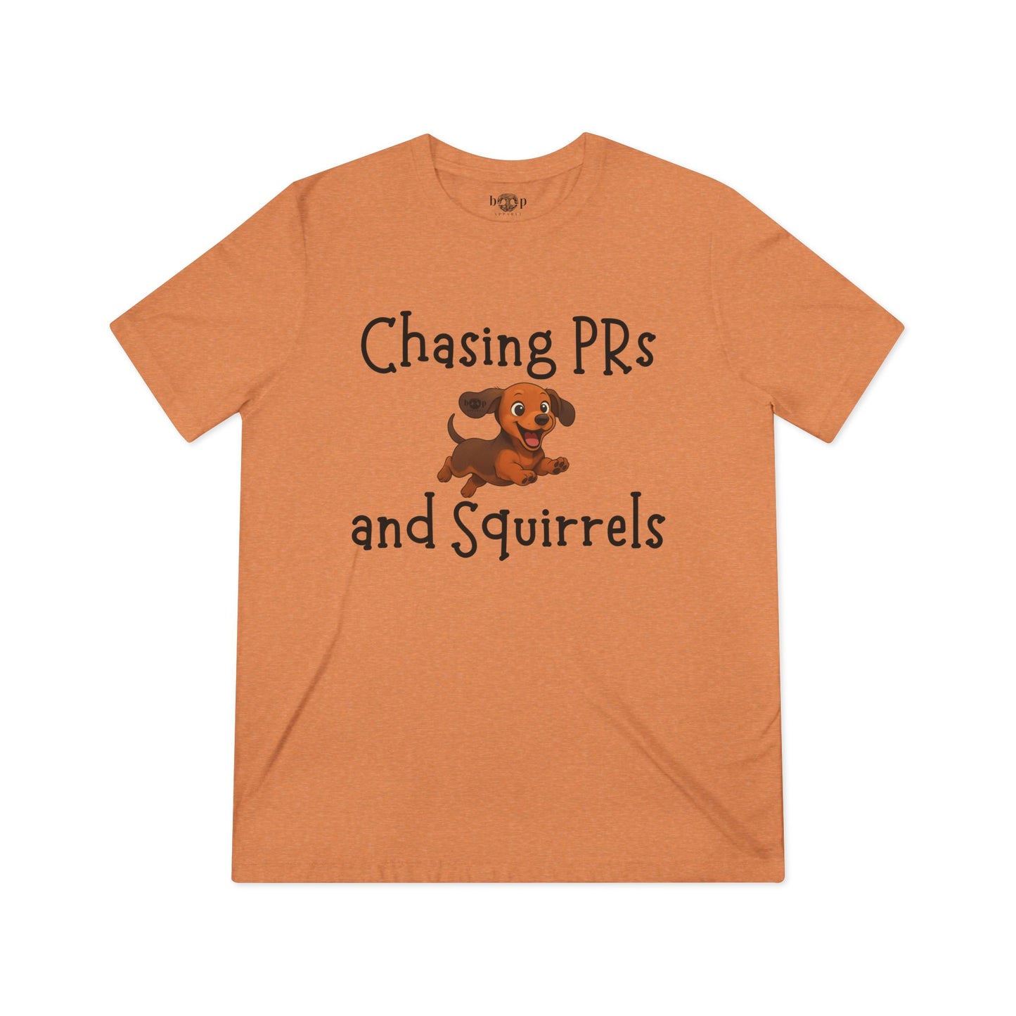 Chasing PRs and Squirrels - Unisex Triblend Tee