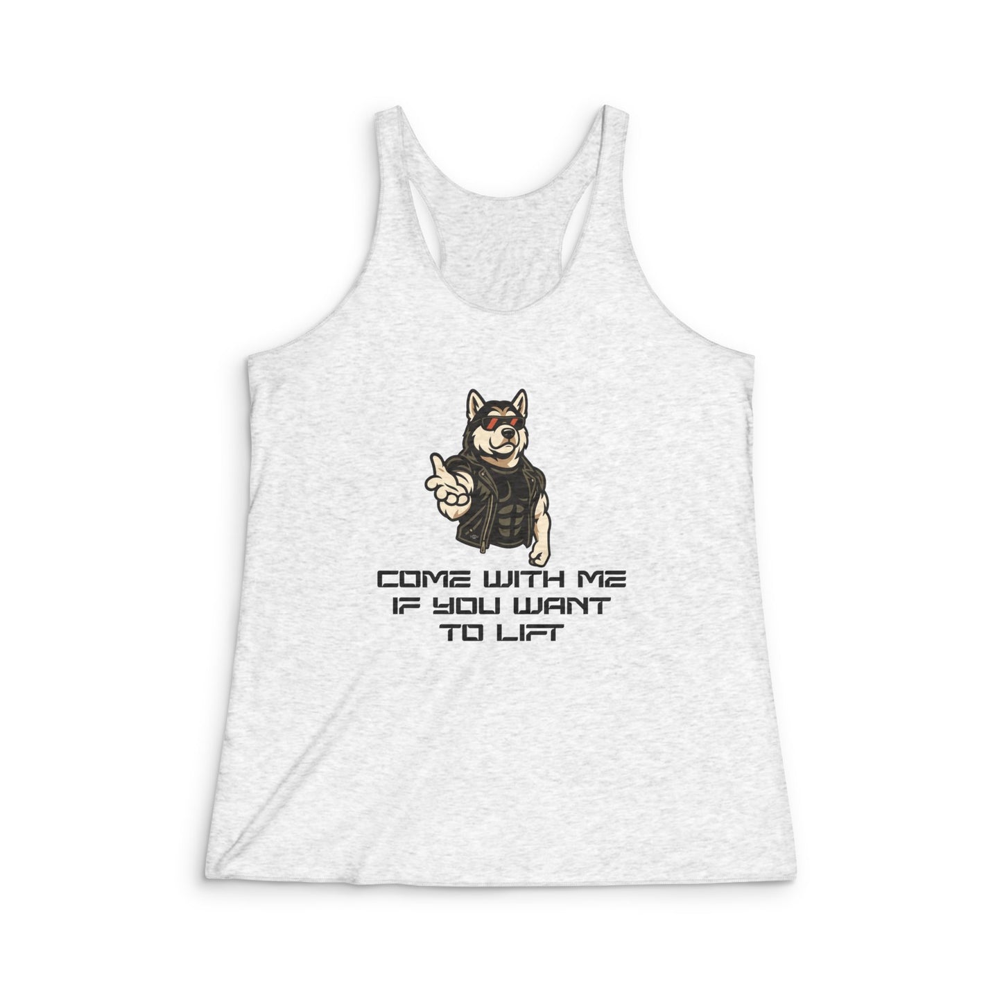 Come With Me - Women's Tri-Blend Racerback Tank