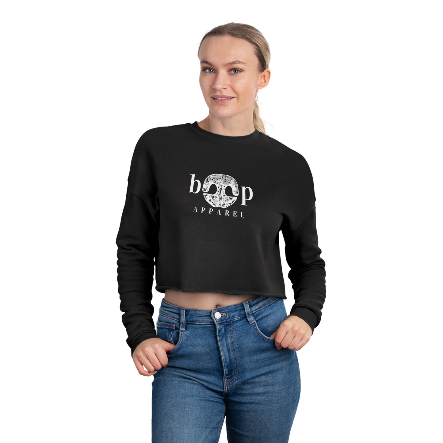Boop Apparel Logo - Women's Cropped Sweatshirt