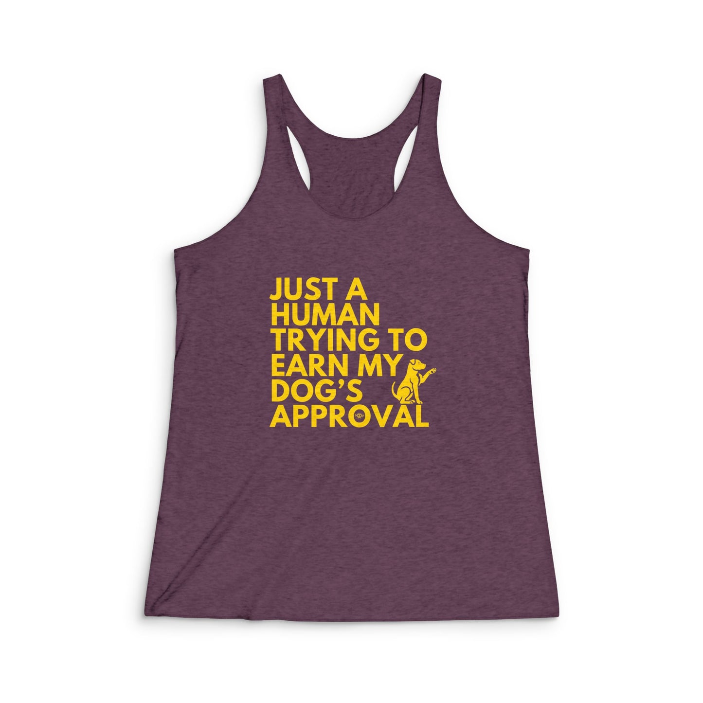Dog's Approval - Women's Tri-Blend Racerback Tank