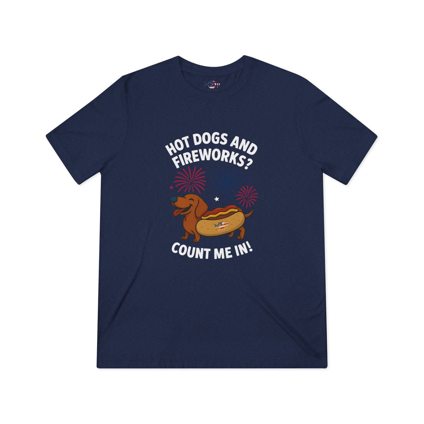 Hot Dogs and Fireworks - Unisex Triblend Tee
