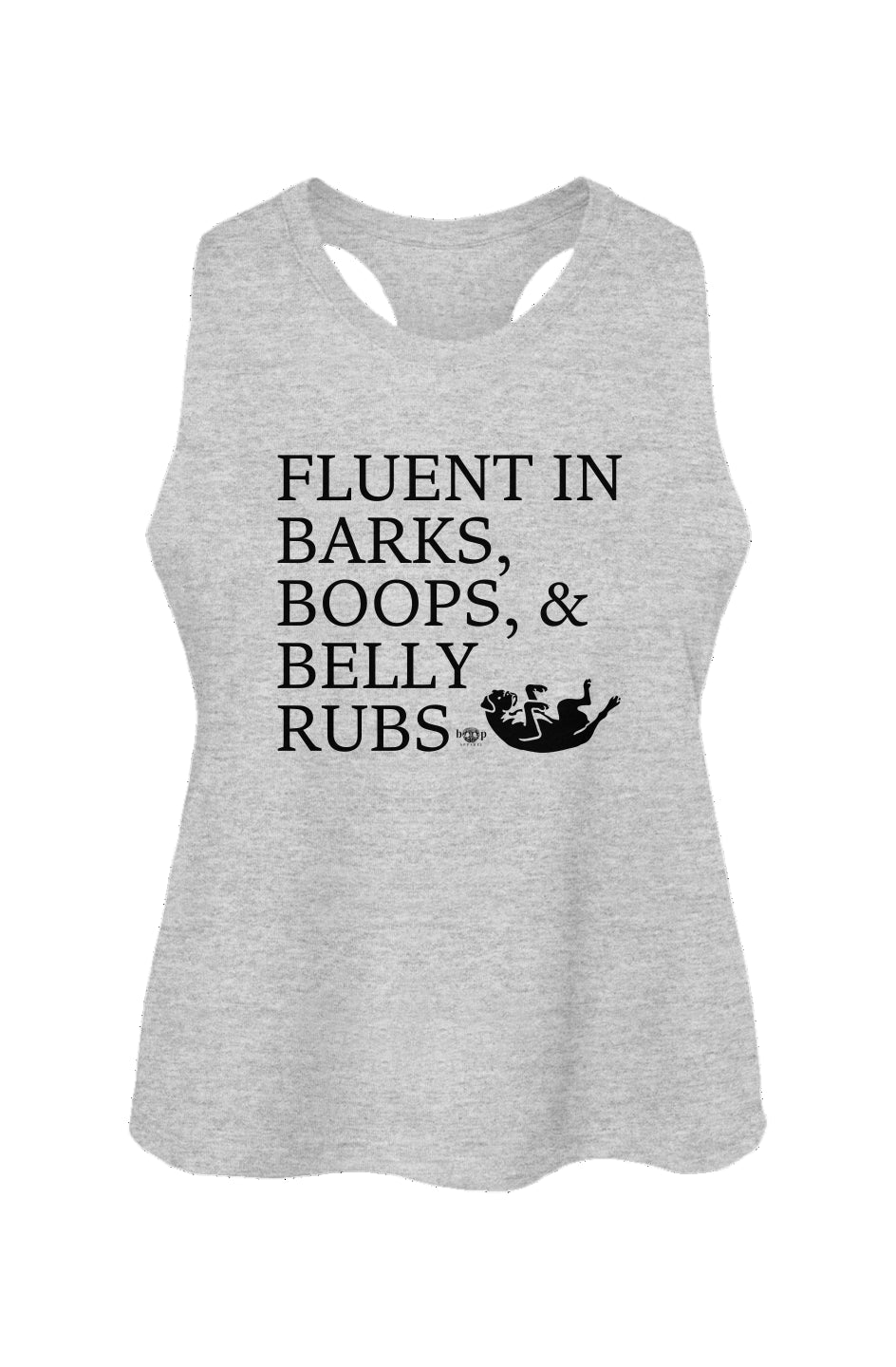 Trilingual - Women's Racerback Cropped Tank