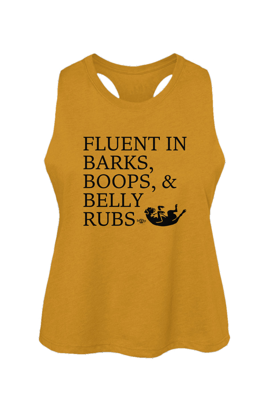 Trilingual - Women's Racerback Cropped Tank