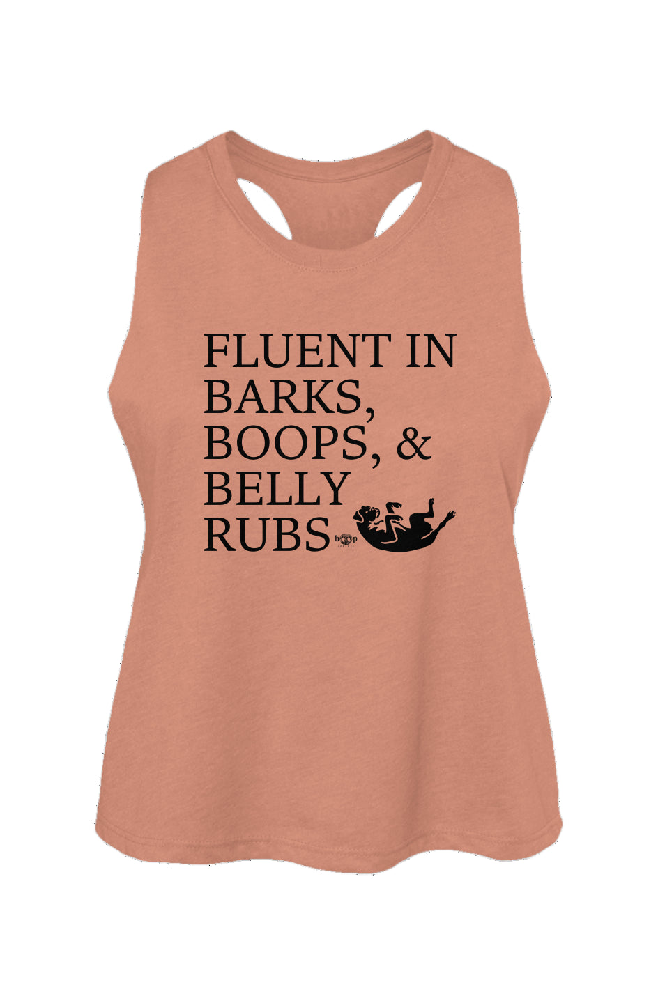 Trilingual - Women's Racerback Cropped Tank