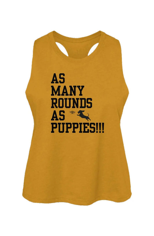 AMRAPuppies! - Women's Racerback Cropped Tank