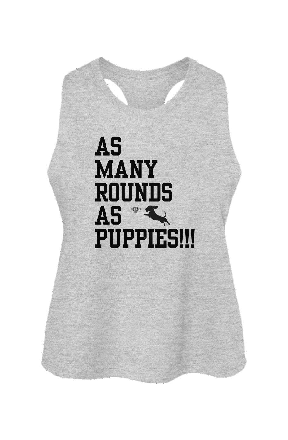 AMRAPuppies! - Women's Racerback Cropped Tank