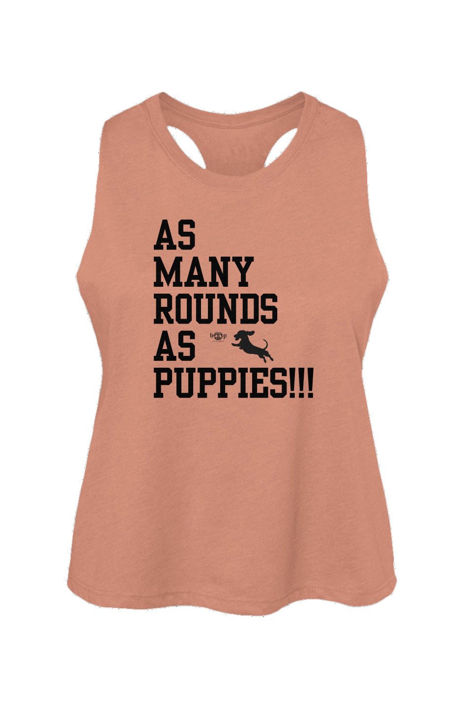 AMRAPuppies! - Women's Racerback Cropped Tank