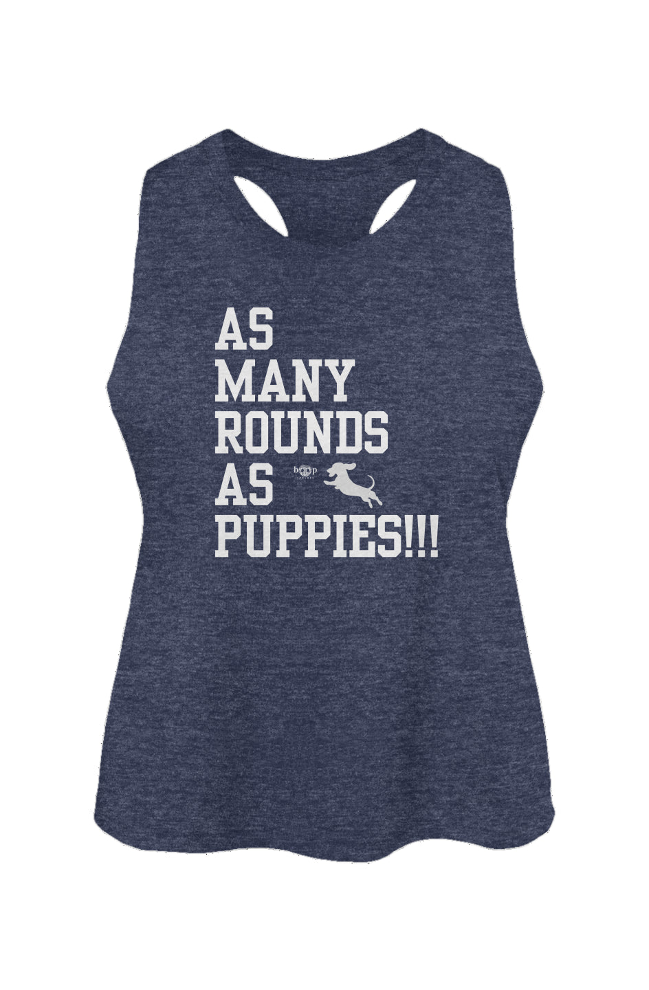 AMRAPuppies! - Women's Racerback Cropped Tank