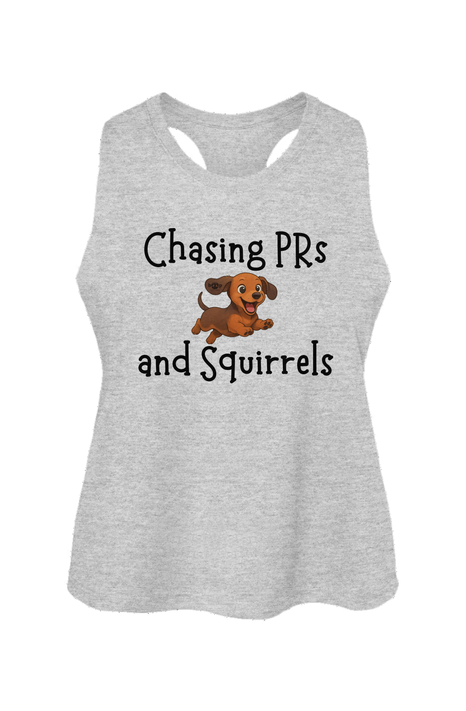 Chasing PRs and Squirrels - Women's Racerback Cropped Tank