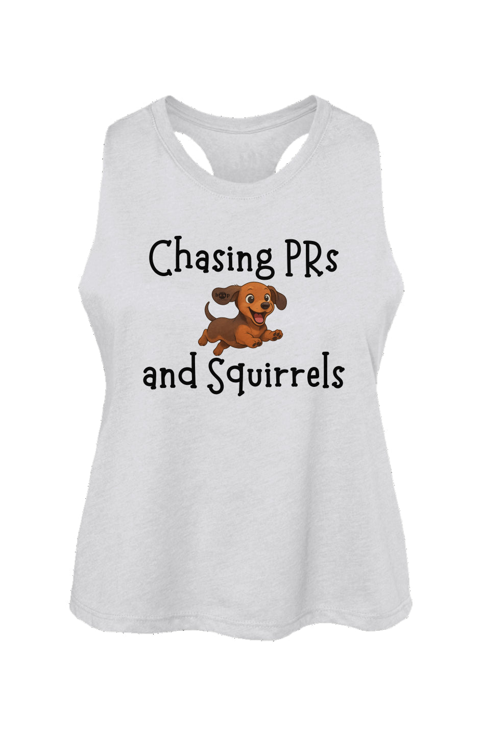 Chasing PRs and Squirrels - Women's Racerback Cropped Tank