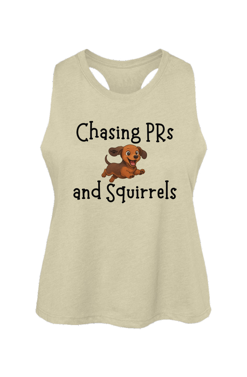 Chasing PRs and Squirrels - Women's Racerback Cropped Tank