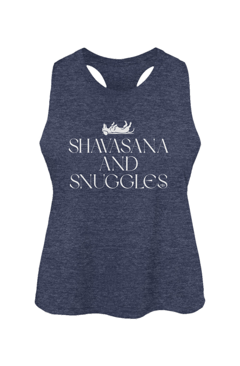Shavasana and Snuggles - Women's Racerback Cropped Tank