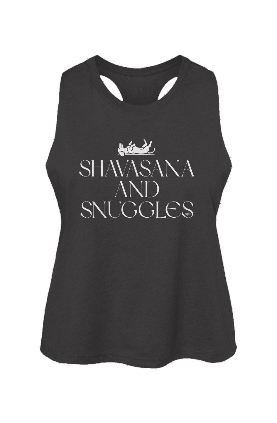 Shavasana and Snuggles - Women's Racerback Cropped Tank