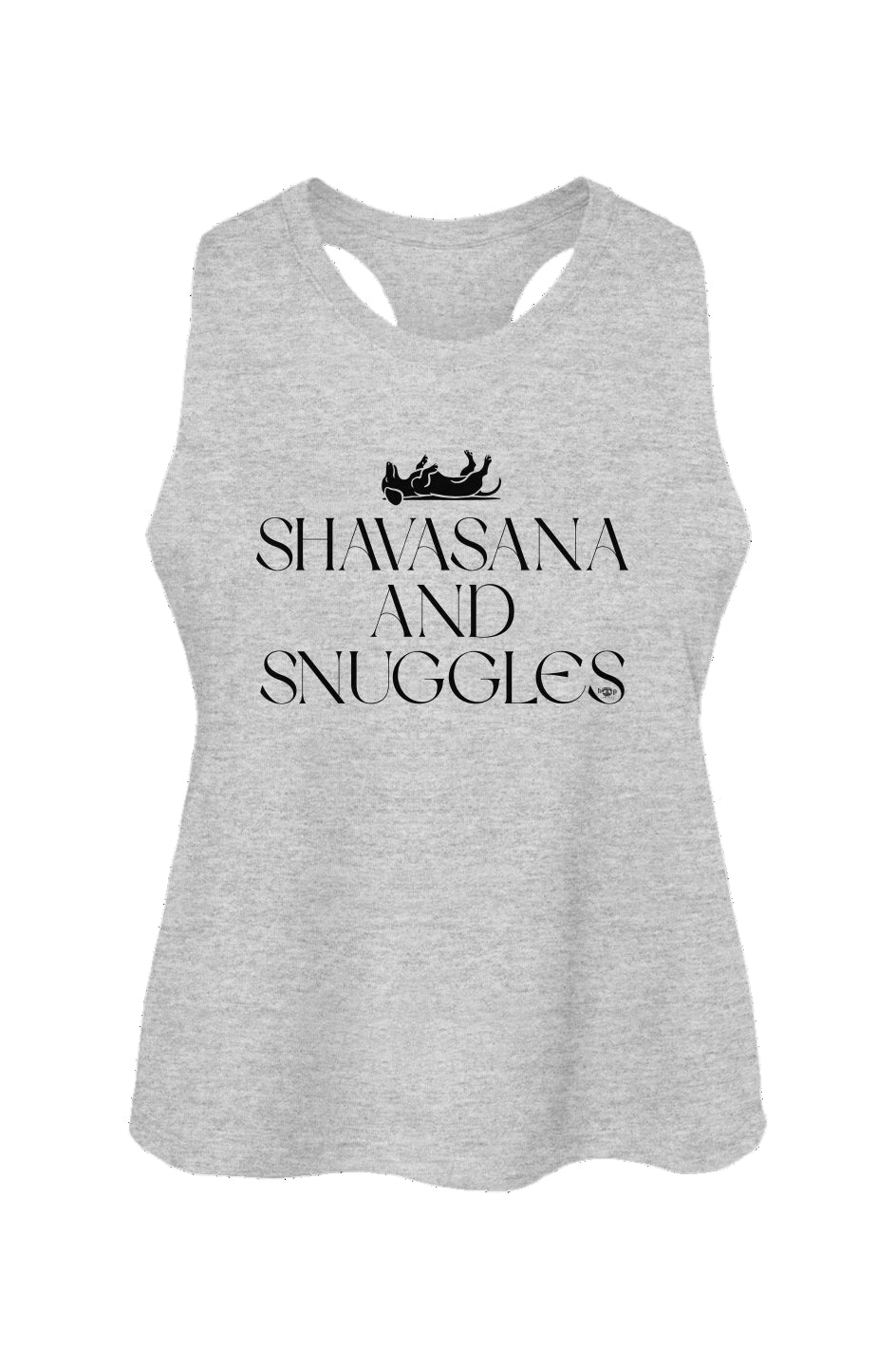 Shavasana and Snuggles - Women's Racerback Cropped Tank