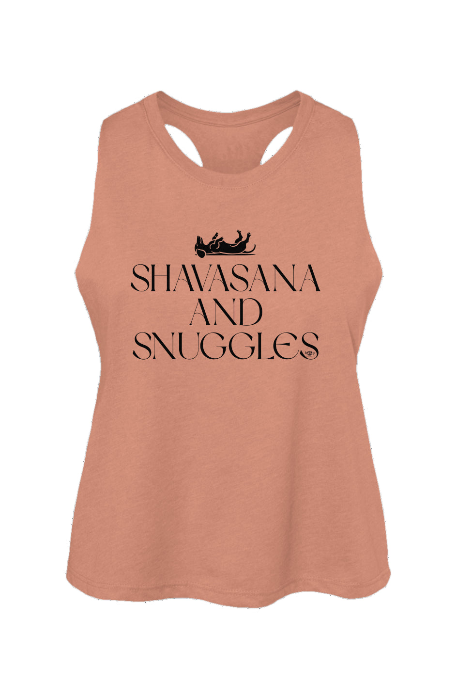 Shavasana and Snuggles - Women's Racerback Cropped Tank