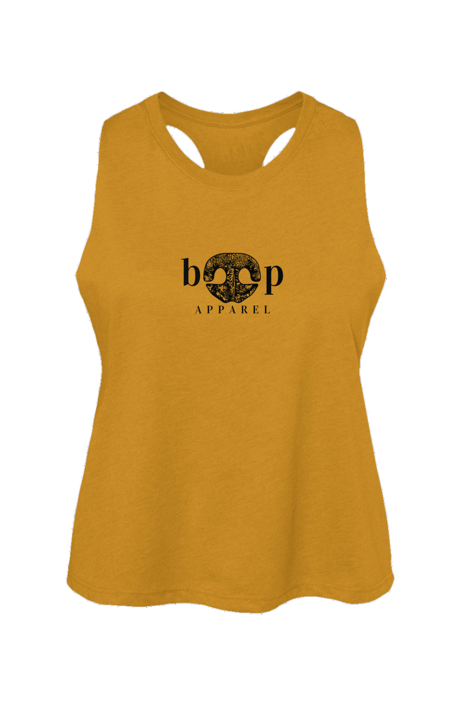 Boop Apparel Logo - Women's Racerback Cropped Tank