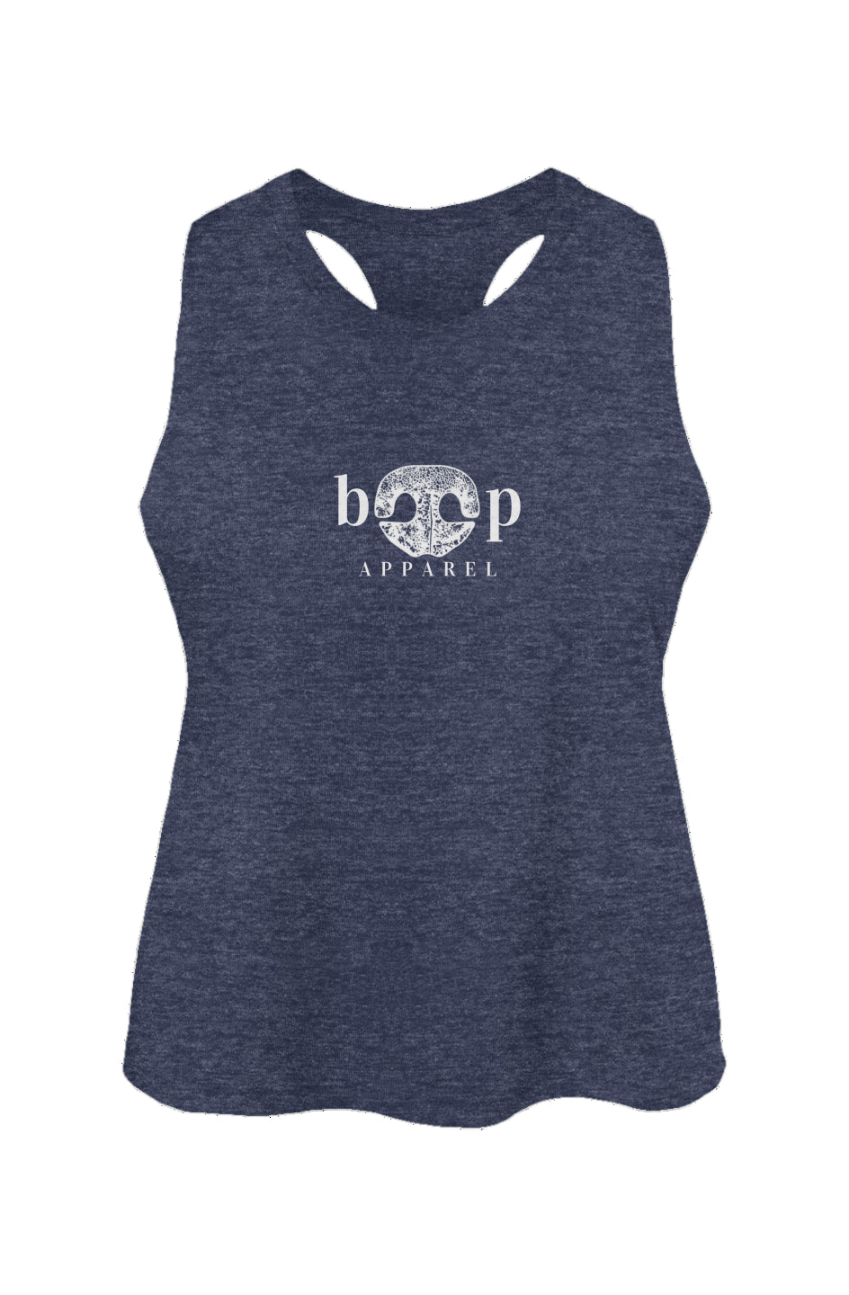 Boop Apparel Logo - Women's Racerback Cropped Tank