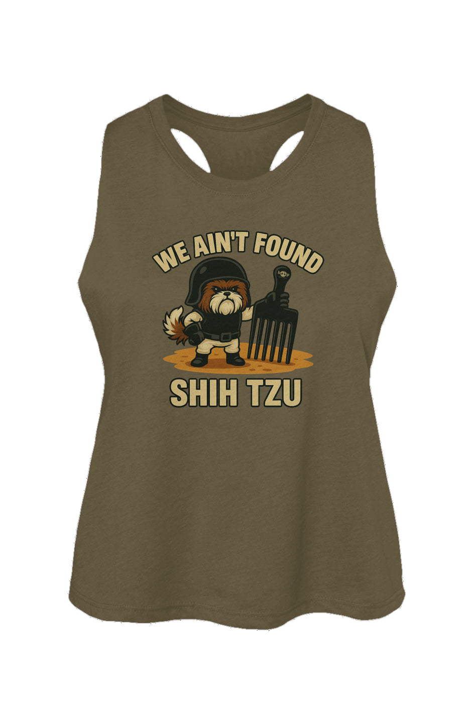 We Ain't Found Shih Tzu - Women's Racerback Cropped Tank