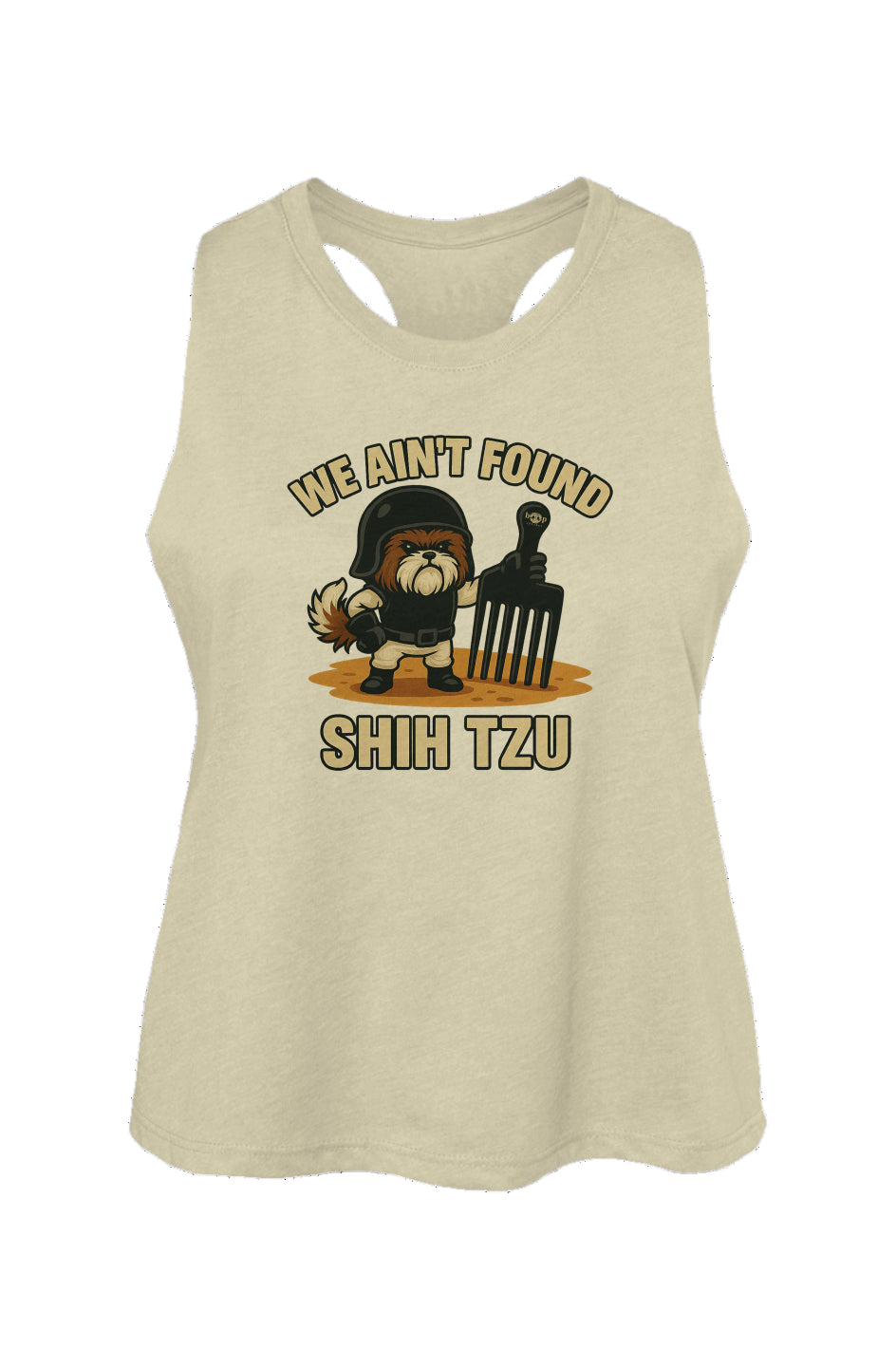 We Ain't Found Shih Tzu - Women's Racerback Cropped Tank