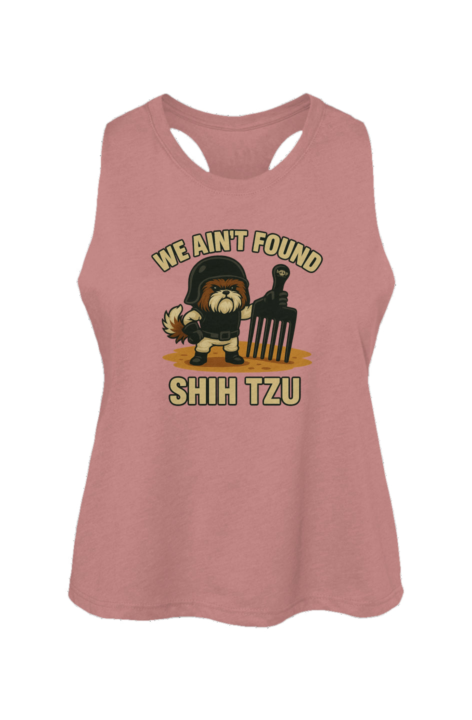 We Ain't Found Shih Tzu - Women's Racerback Cropped Tank