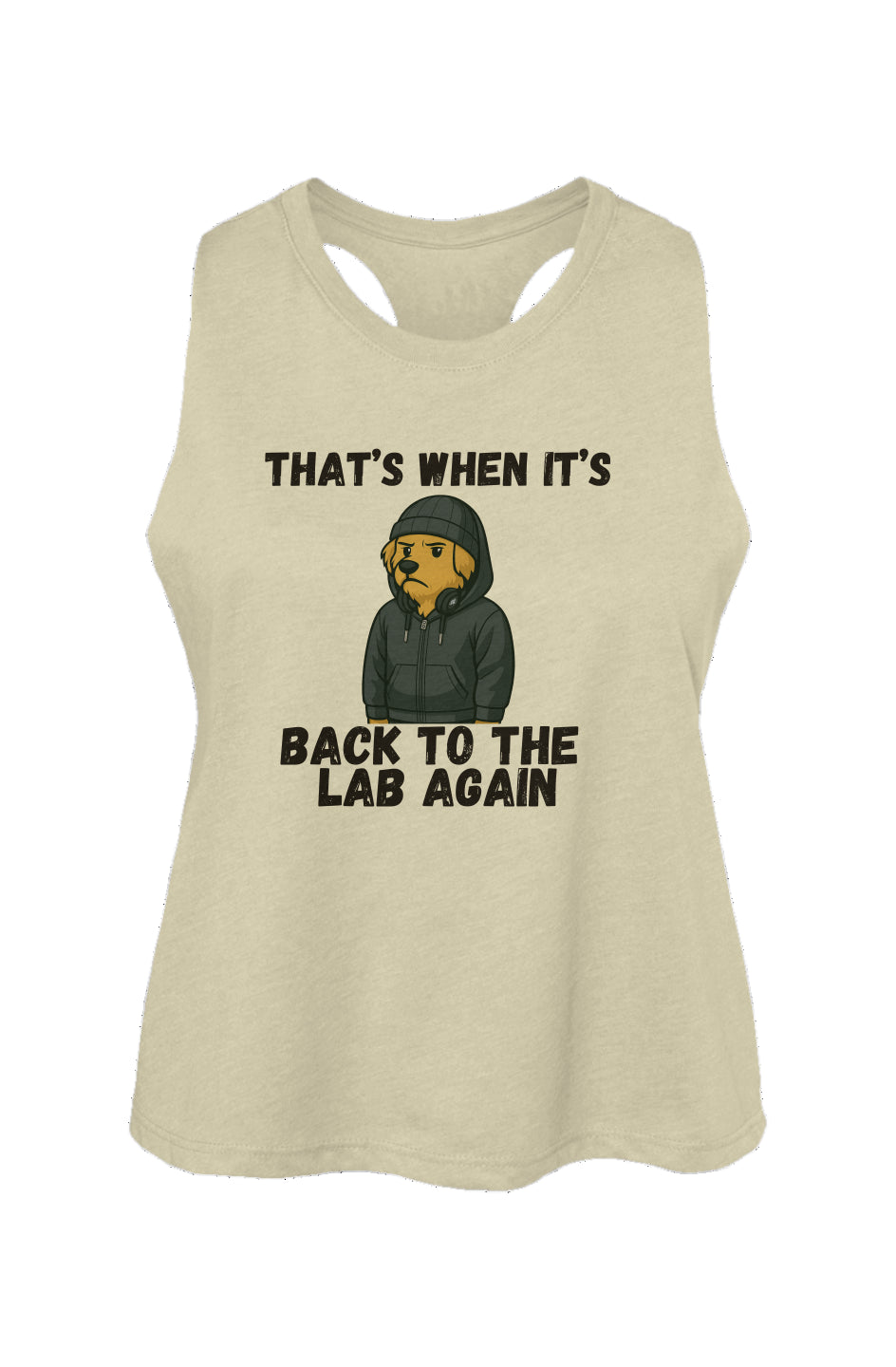 Back to the Lab Again - Women's Racerback Cropped Tank