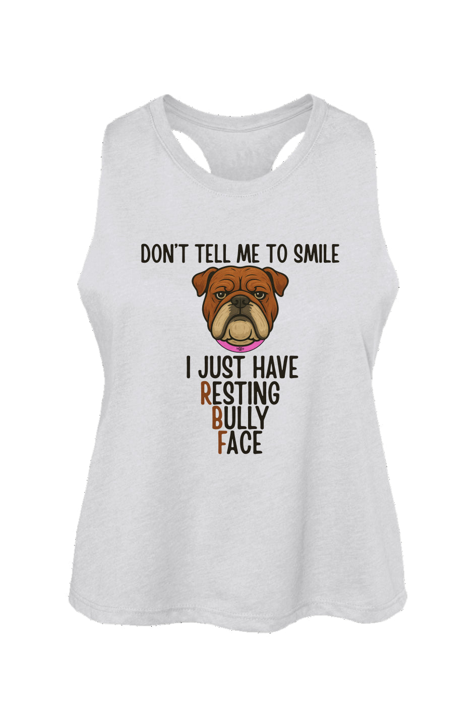 Resting Bully Face - Women's Racerback Cropped Tank