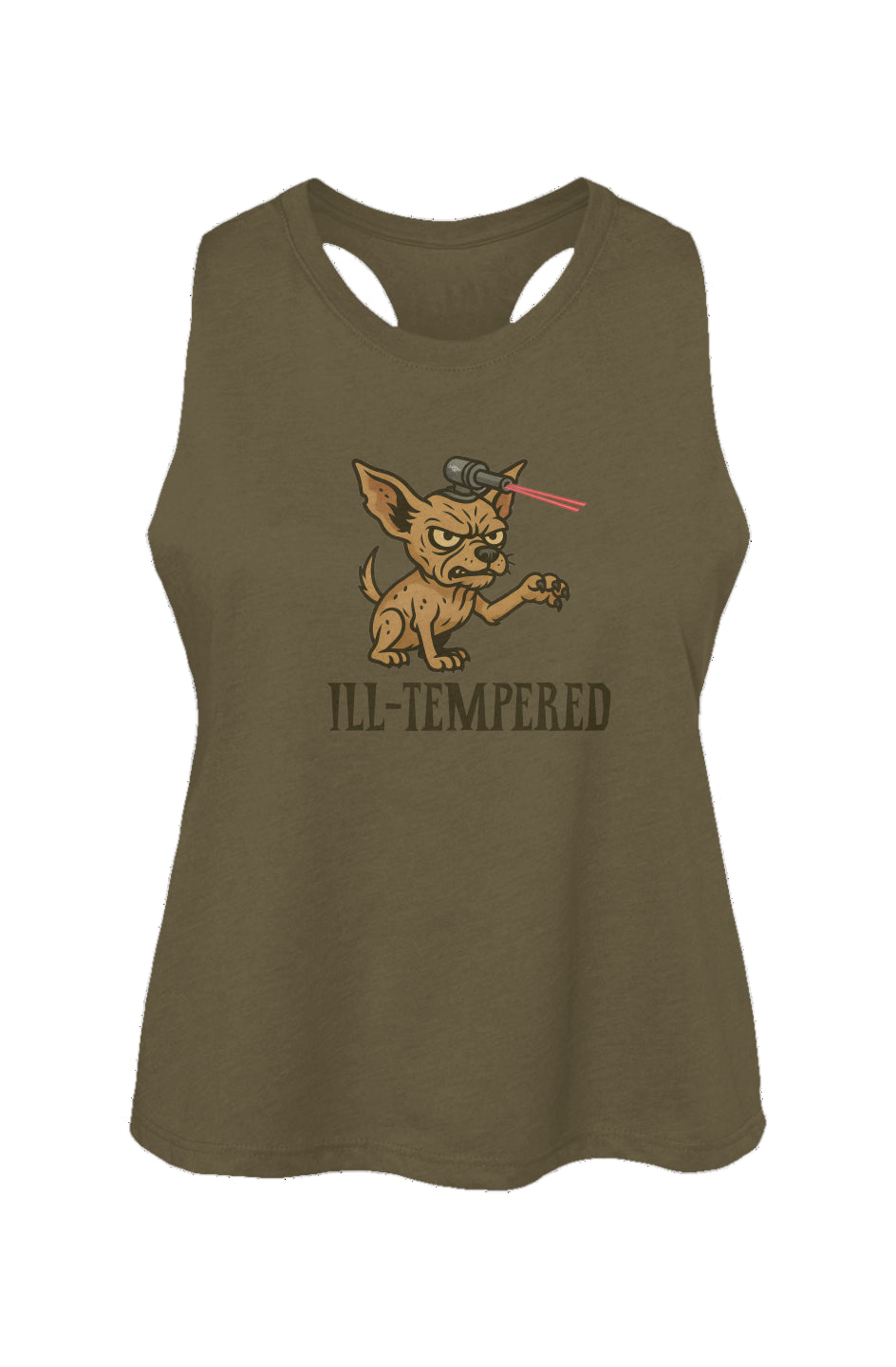 Ill-Tempered - Women's Racerback Cropped Tank