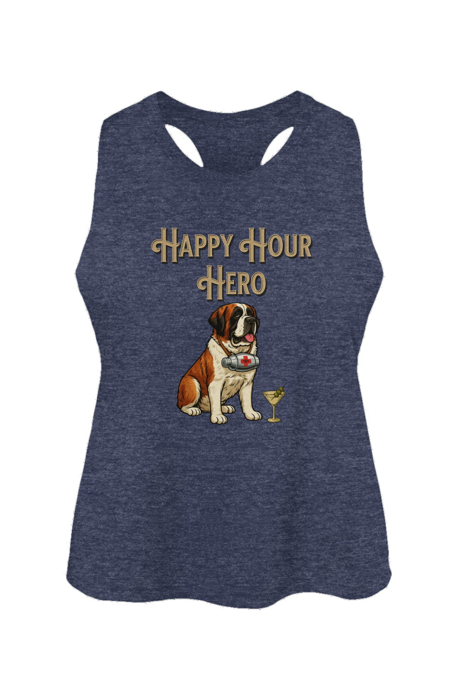 Happy Hour Hero - Women's Racerback Cropped Tank