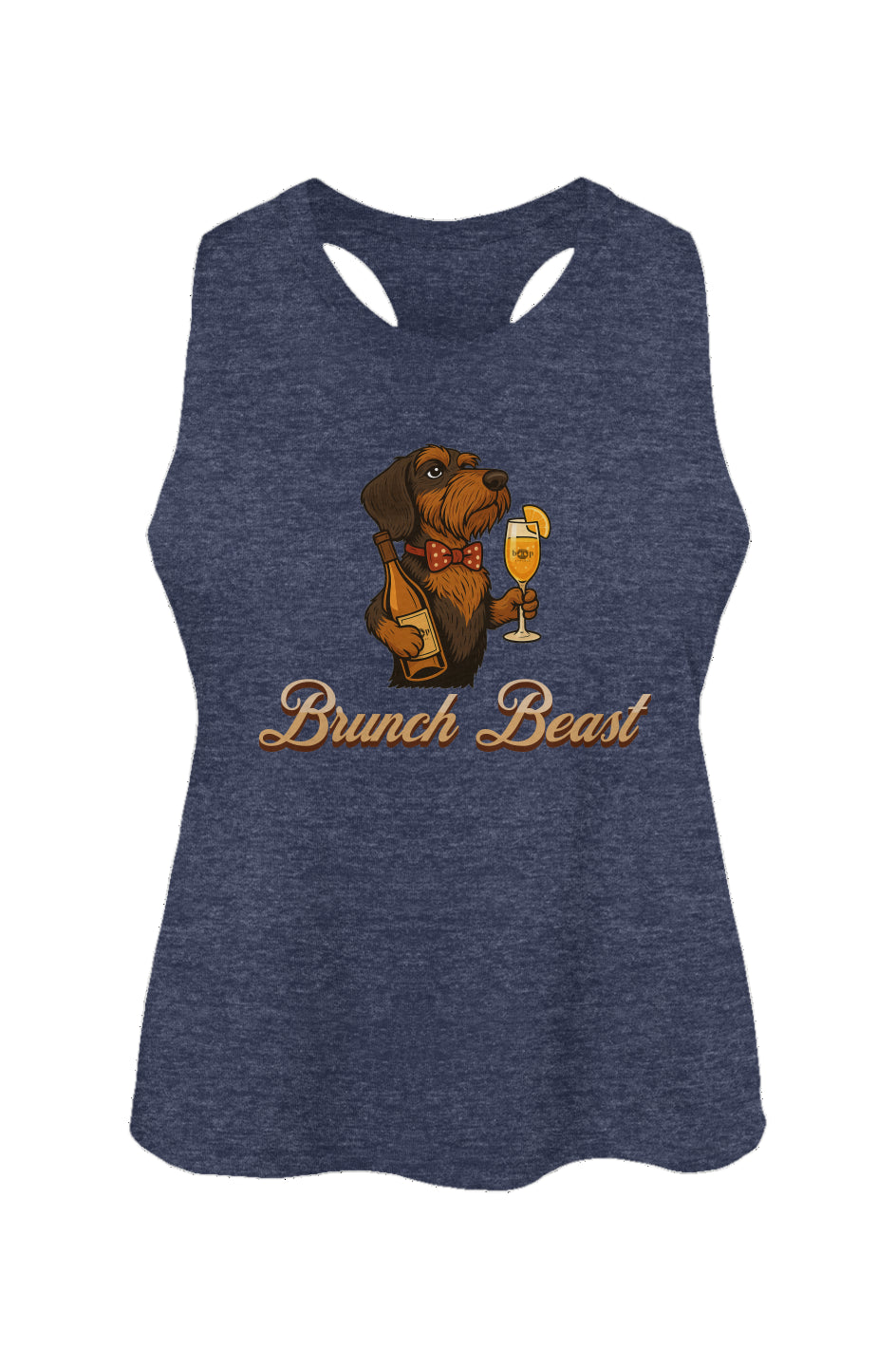 Brunch Beast - Women's Racerback Cropped Tank