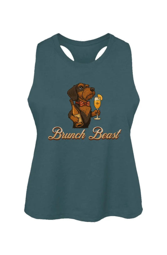 Brunch Beast - Women's Racerback Cropped Tank