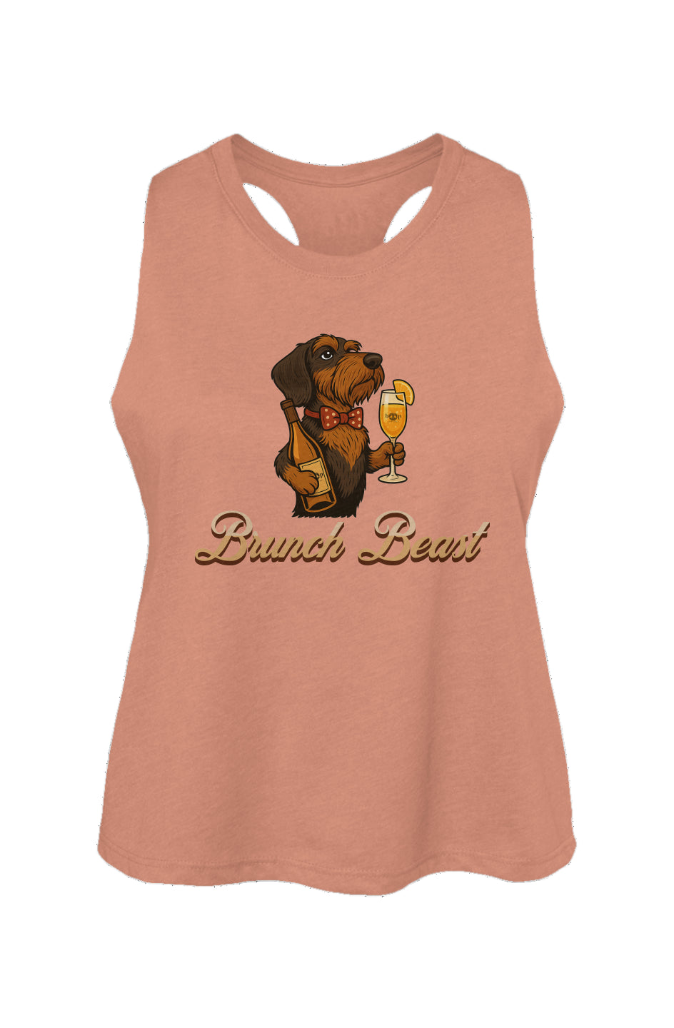 Brunch Beast - Women's Racerback Cropped Tank