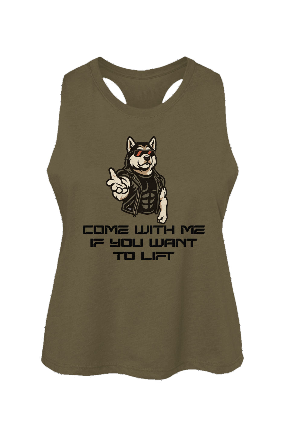 Come With Me - Women's Racerback Cropped Tank