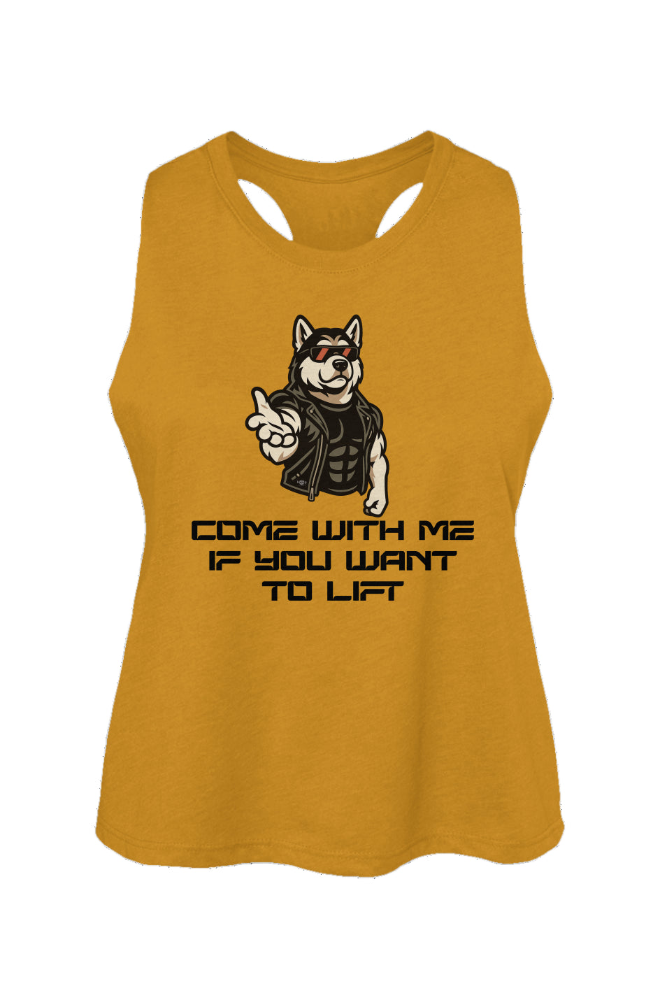 Come With Me - Women's Racerback Cropped Tank