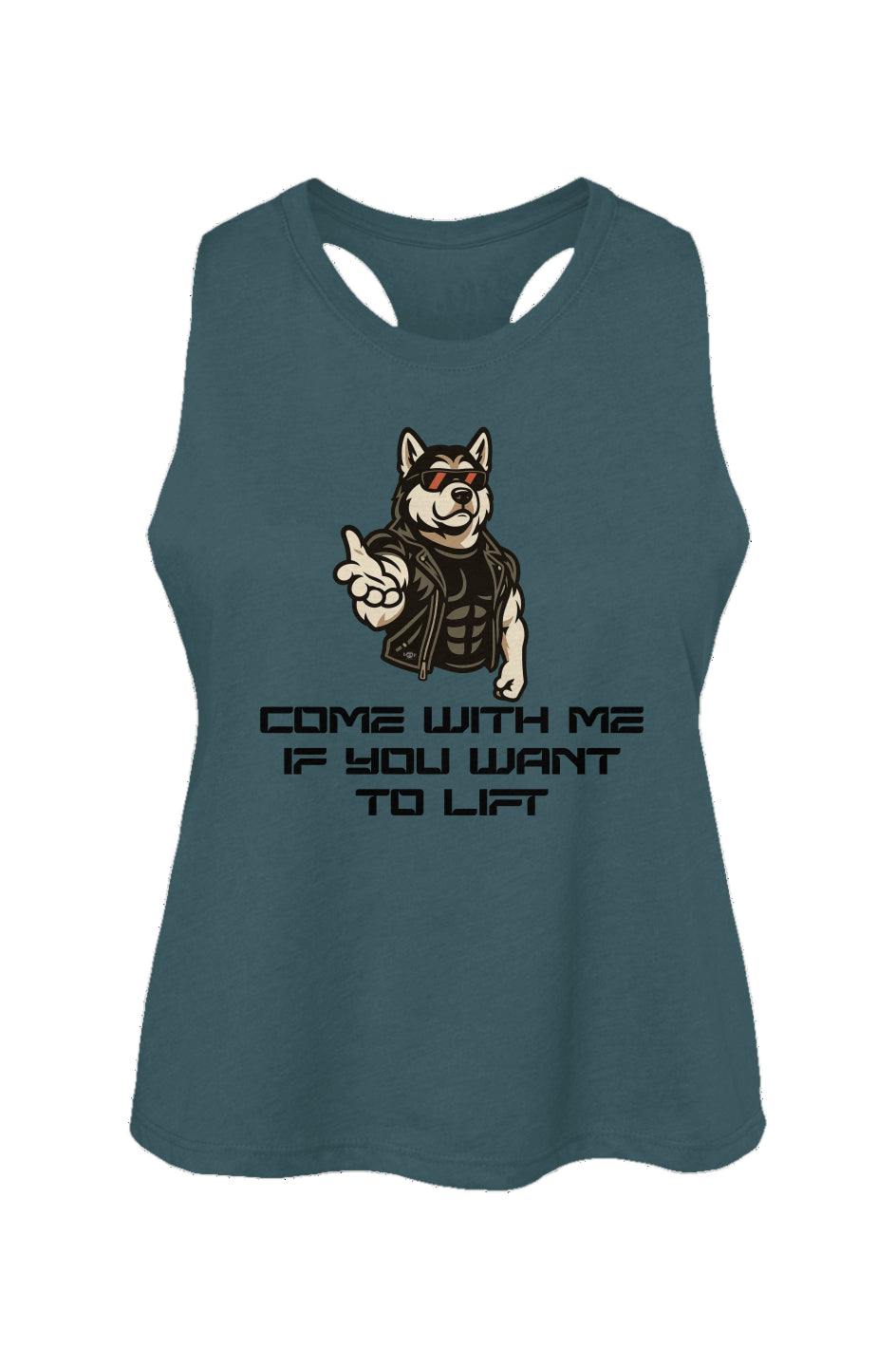 Come With Me - Women's Racerback Cropped Tank