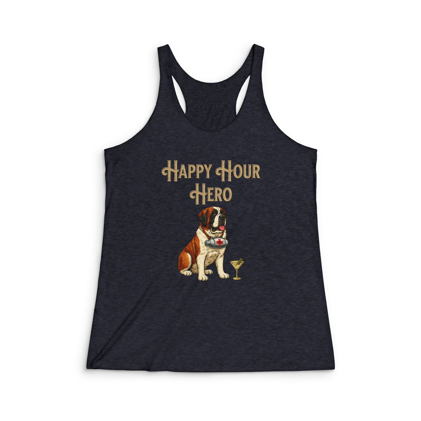Happy Hour Hero - Women's Tri-Blend Racerback Tank