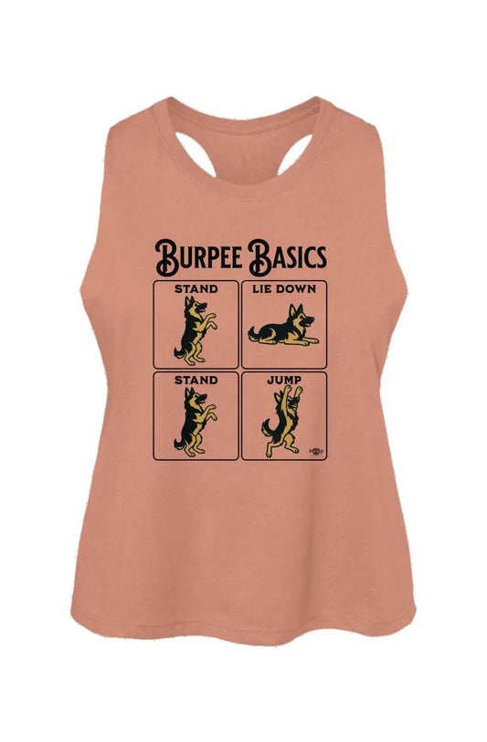 Burpee Basics - Women's Racerback Cropped Tank